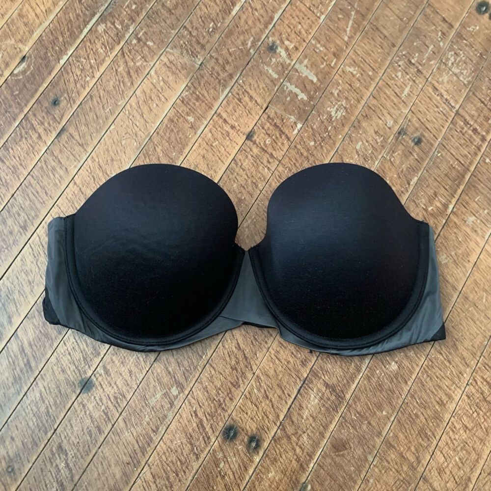 Soma black Enbliss stay put strapless semi formal 32D bra
